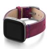 Colonial-Red-Fitbit-nappa-band-with-left-case-cordino-blu