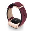 Colonial-Red-Fitbit-vintage-leather-band-with-back-rose-aluminium-case