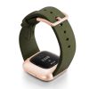 Deep-Leaf-Fitbit-Watch-green-full-grain-leather-band-with-rose-aluminium-back-case