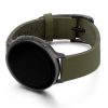 Deep-Leaf-Galaxy-watch-active-green-full-grain-leather-band-with-left-case