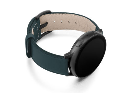 Denim-Galaxy-watch-active-nappa-leather-band-with-case-on-right