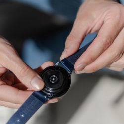 Galaxy-watch-active-blue-full-grain-leatehr-band-how-to-fit-your-case