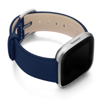 Mediterranean-Blue-Fitbit-nappa-band-with-case-on-right