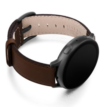 Slate-Brown-Galaxy-watch-active-nappa-band-with-right-case