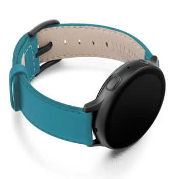 Turquoise-Galaxy-watch-active-nappa-band-with-right-case