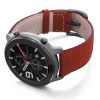 Amazfit-GTR-coral-nappa-leather-band-with-display-on-left