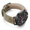 Amazfit-GTR-driedherb-vintage-leather-band-with-displey-on-right