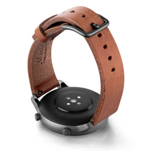 Amazfit-GTR-light-brown-full-grain-leather-band-with-case-on-BACK