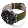 Amazfit-GTR-musk-green-nappa-leather-band-with-display-on-left