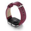 Amazfit-GTS-colonial-red-vintage-leather-band-with-displey-on-right
