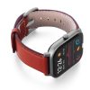 Amazfit-GTS-coral-nappa-leather-band-with-display-on-right