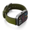 Amazfit-GTS-deep-leaf-clay-leather-band-with-displey-on-right
