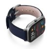 Amazfit-GTS-mediterranean-blue-leather-band-with-display-on-right