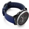 Amazfit-Stratos-blue-england-clay-leather-band-with-displey-on-right
