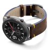 Amazfit-GTR-old-brown-vintage-band-with-display-on-LEFT