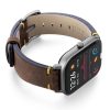 Amazfit-GTS-old-brown-vintage-band-with-display-on-right