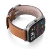 Goldstone-Amazfit-GTs-nappa-leather-band-with-display-on-RIGHT