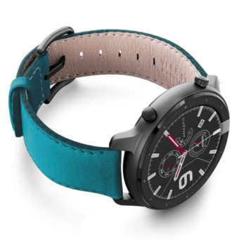 Amazfit-GTR-turquoise-nappa-leather-band-with-display-on-right