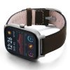 Amazfit-GTS-slate-brown-nappa-leather-band-with-display-on-left