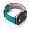 Amazfit-GTS-turquoise-leather-band-with-display-on-right