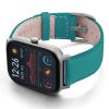 Amazfit-GTS-turquoise-nappa-leather-band-with-display-on-left