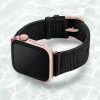 AW-black-tide-recycled-by-ocean-band-44mm-case-on-left-with-aluminium-rose-gold-adaptors