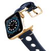 Blue-AW-urban-leather-band-on-air-stainless-gold-adapters
