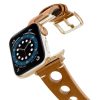Light-Brown-AW-urban-leather-band-on-air-alluminium-gold-adapters
