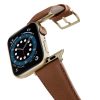 Anurka-Apple-watch-vegan-leather-band-flying-view-stainless-gold-case