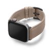 Bisque-Apple-watch-vegan-leather-band-left-view