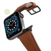 Anurka-Apple-watch-vegan-leather-band-flying-view_Space_grey_case-recycled-green-logo
