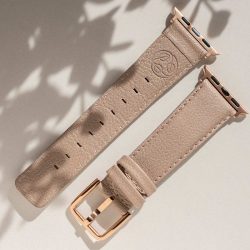 Bisque beige apple watch vegan band still life