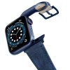 Recycled-Blue-Apple-watch-vegan-leather-band-flying-view_alluminium_Blue_Case