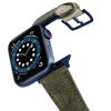 Recycled-Green-Apple-watch-vegan-leather-band-flying-view_alluminium_Blue_Case