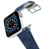 RECYCLED-blue-COTTON-apple-watch-band-aluminium-SILVER-flying-mode