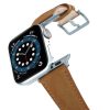 RECYCLED-BROWN-COTTON-apple-watch-band-aluminium-SILVER-flying-mode