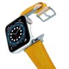 RECYCLED-YELLOW-COTTON-apple-watch-band-aluminium-SILVER-flying-mode